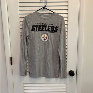 Pittsburgh Steelers Gray Long Sleeve Shirt